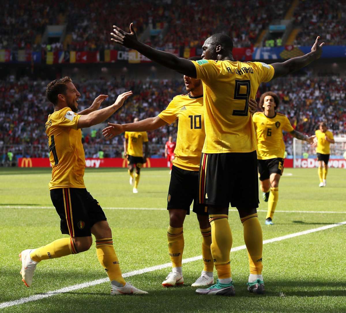 Bélgica goleó a Túnez y quedó a un paso de su clasificación
