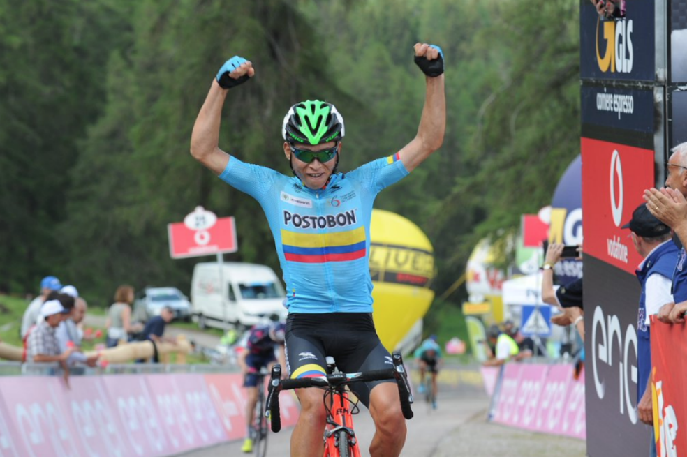 ¡Más alegrías del ciclismo colombiano! Einer Rubio ganó la quinta etapa del Giro de Italia sub-23