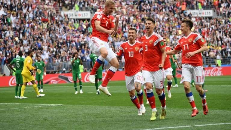 ¡Destello de goles! Rusia derrotó a Arabia Saudita en el partido inaugural del Mundial