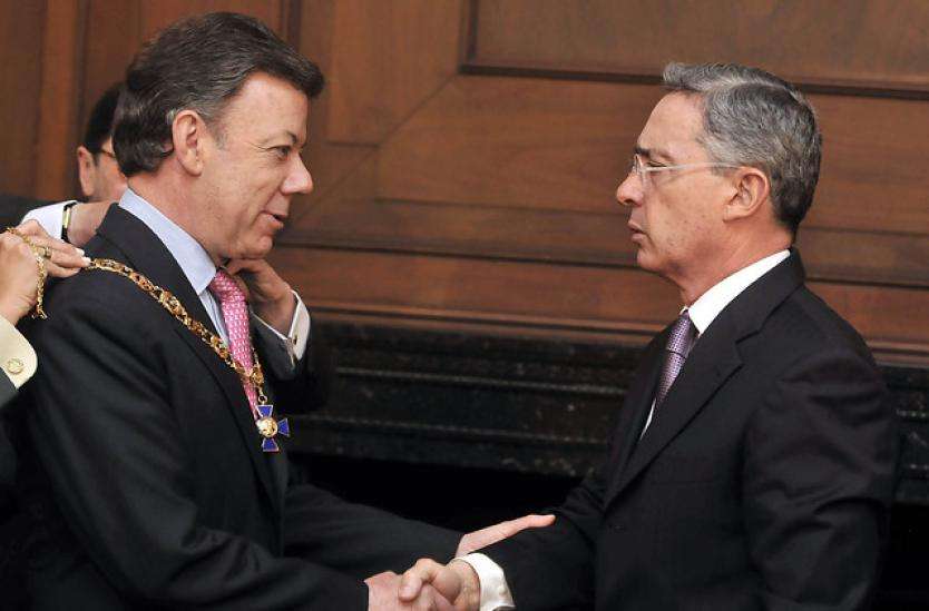 Santos dijo que nunca se le volteó al expresidente Uribe