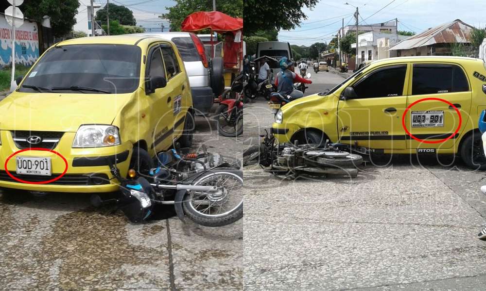 Accidente de tránsito dejó una persona herida en Montería
