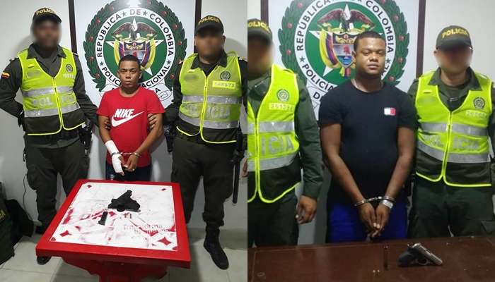 Capturaron a «El Nike» y a «El Norby» con arma de fuego