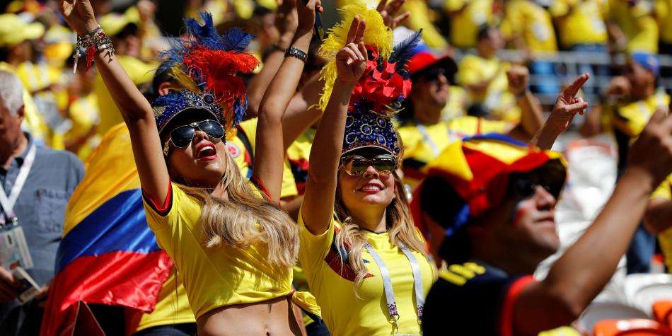Una mancha amarilla se tomó Saransk en el debut mundialista de Colombia