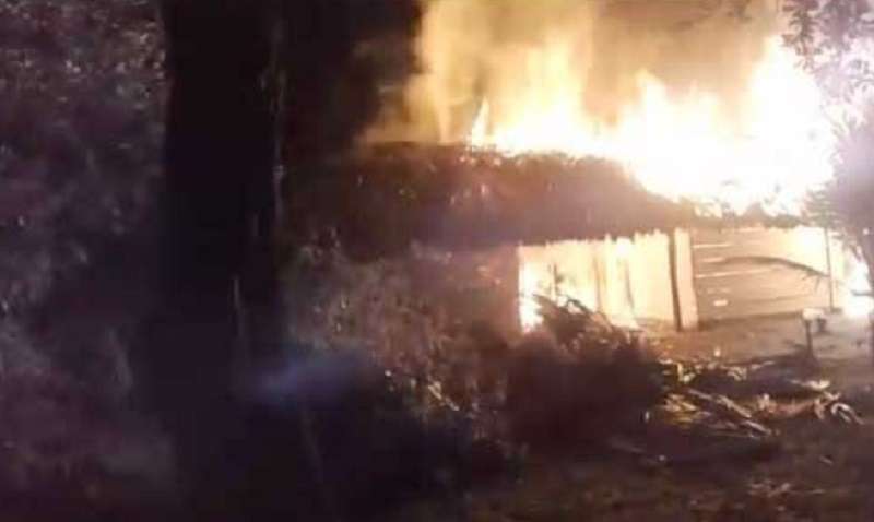 Voraz incendio consumió una casa en zona rural de Tierralta