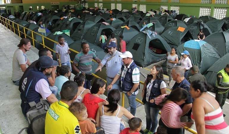 Un rayo dejó 6 heridos en albergue para damnificados de Hidroituango