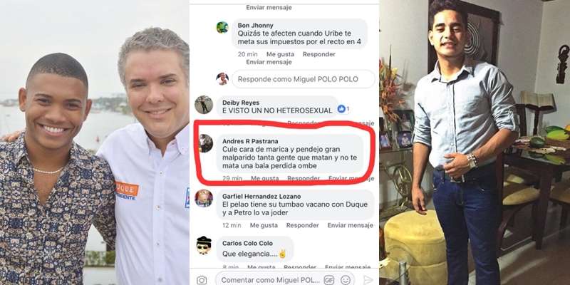 En líos se encuentra joven monteriano luego de amenazar a seguidor del Centro Democrático