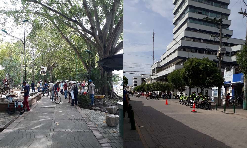 En las narices de la Policía dos jóvenes se enfrentaron a puñal en plena Avenida Primera