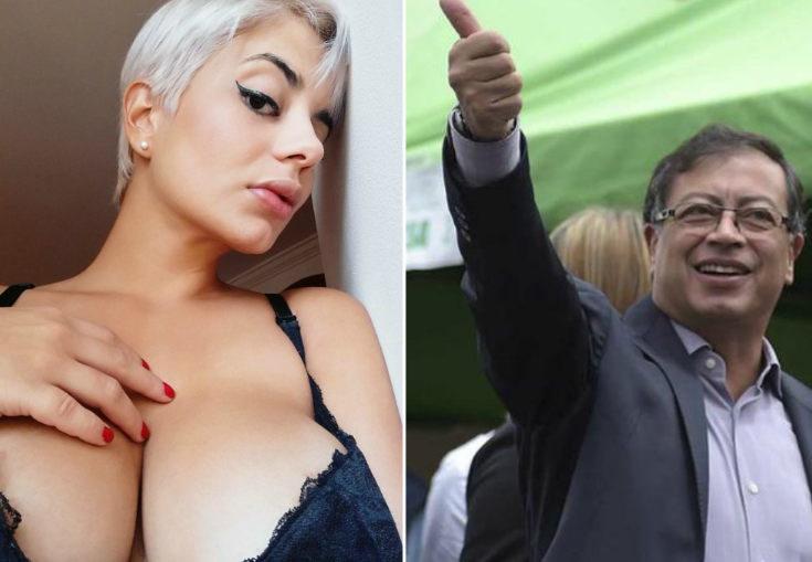 ¡Caliente! Actriz porno Amaranta Hank, hará una orgía con cinco hombres si gana Gustavo Petro