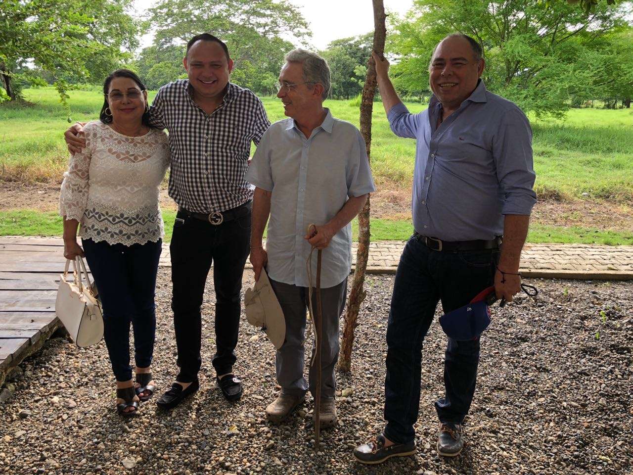 Productiva visita del alcalde de Tierralta Fabio Otero al expresidente Uribe en el Ubérrimo, dialogaron temas para beneficio de su municipio