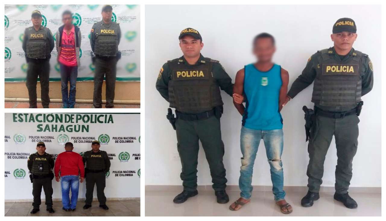 Capturan a tres hombres por orden judicial en Purísima, Puerto Libertador y Sahagún