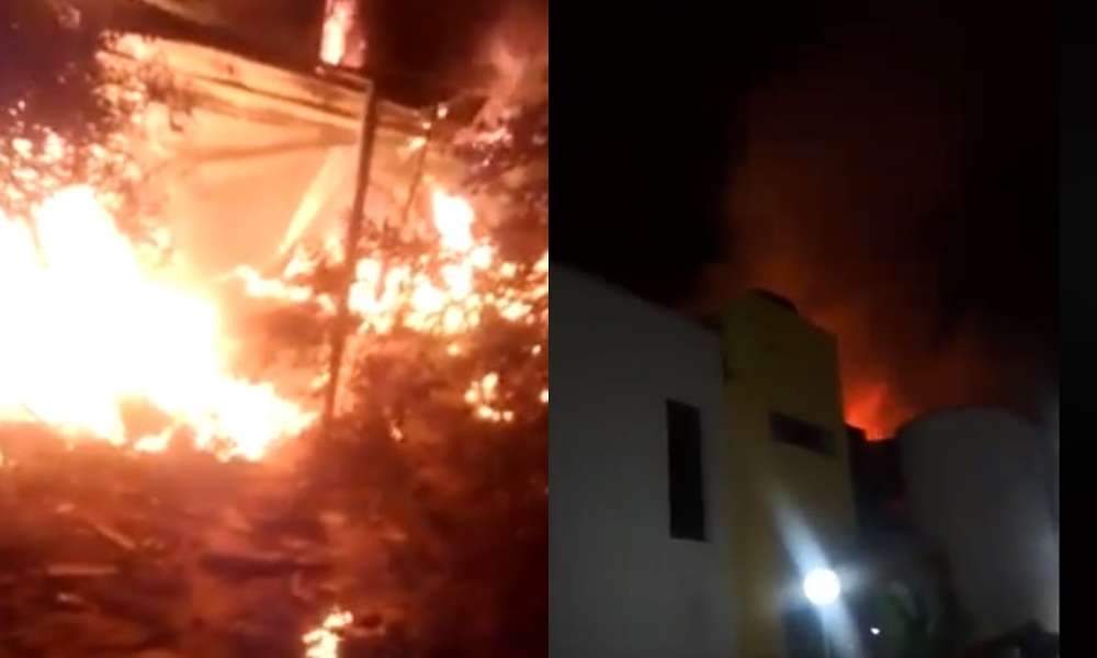 [Video] Voraz incendio afectó varias viviendas y causó pánico en Sincelejo