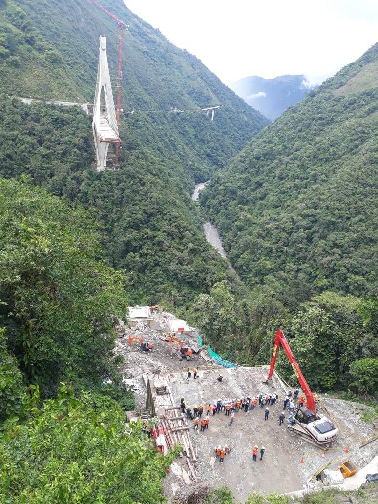 En video: así fue la implosión del puente de Chirajara