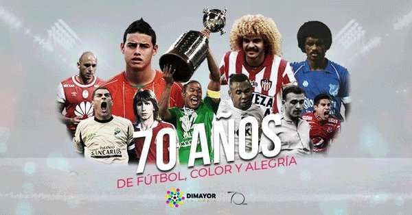 ¡Día de fiesta! El fútbol colombiano celebra sus 70 años de historia