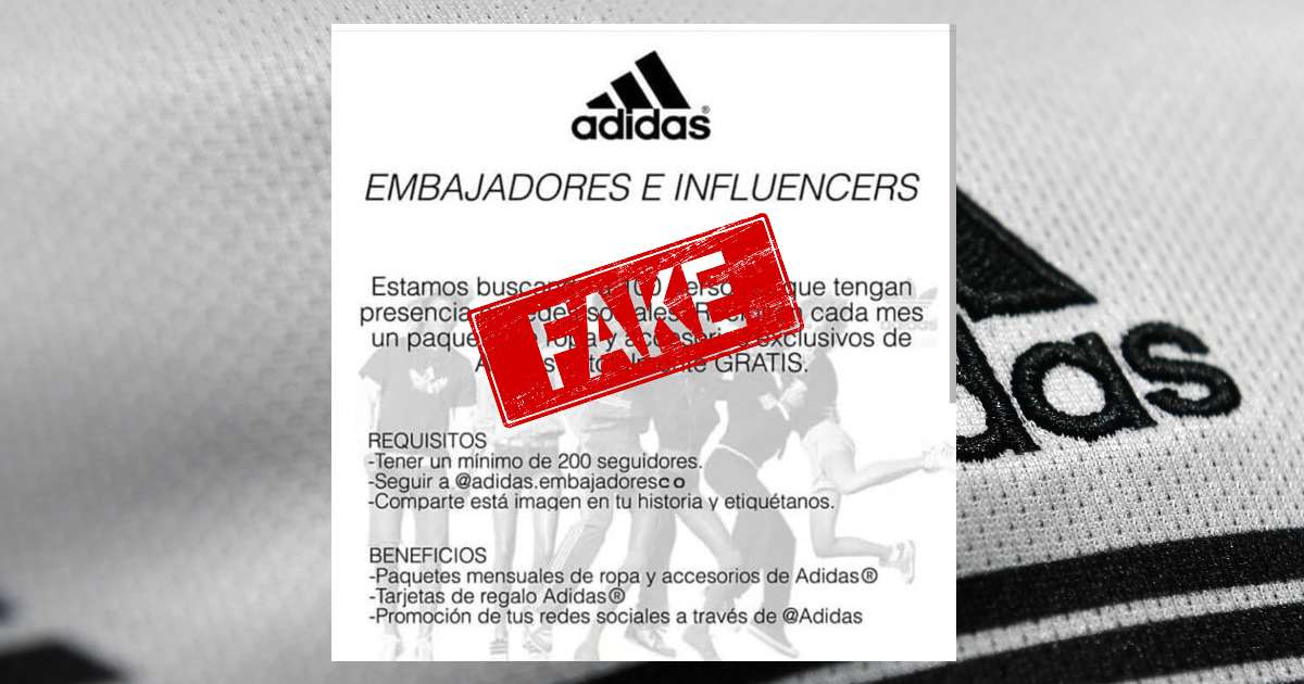 ¡No se deje engañar! Nike y Adidas no están buscando influenciadores de marca