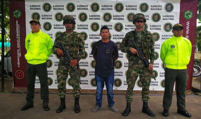 En Montelíbano, capturan a cabecilla urbano del Clan del Golfo