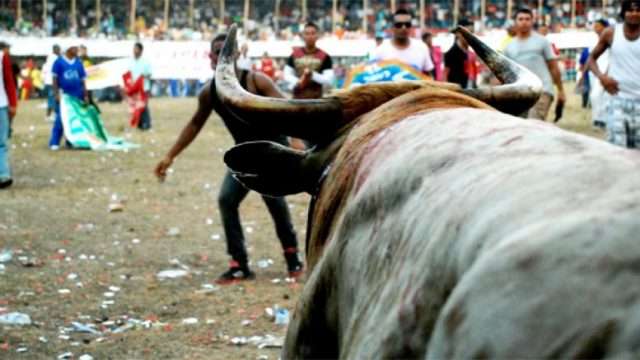 Jóvenes marcharon este miércoles en contra de las corralejas en Cereté