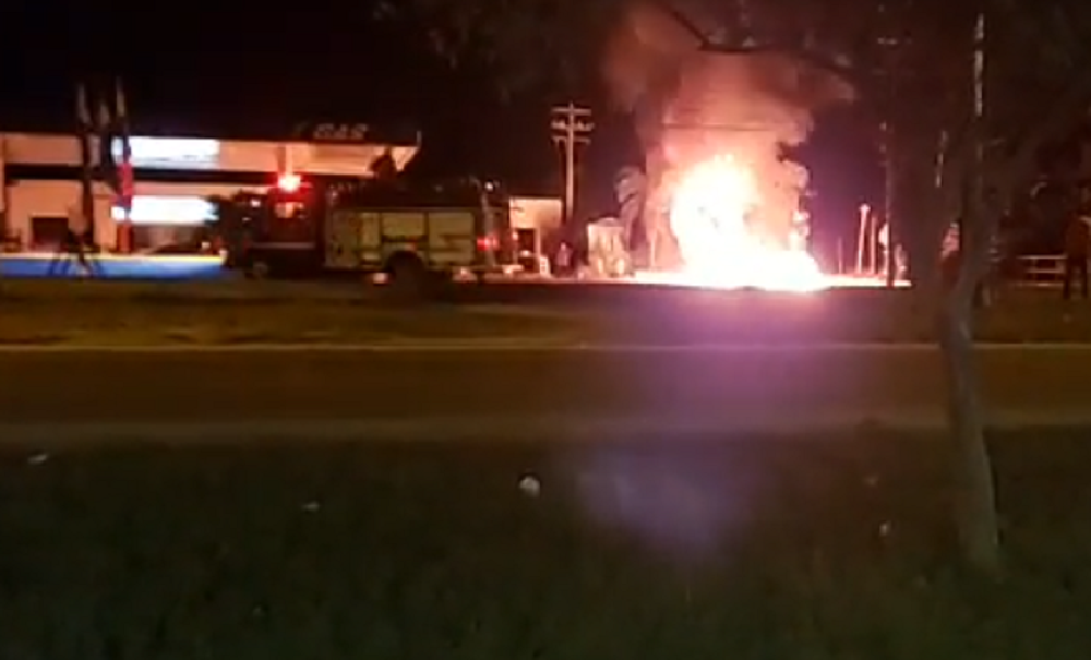 Se incendió estación de gasolina en la vía Cereté – Montería