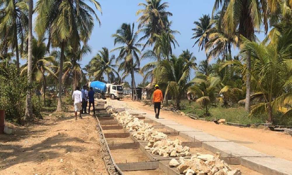 Alcaldía de San Bernardo del Viento sí cumple: A buen ritmo avanza la construcción de placa huella en Punta Piedra