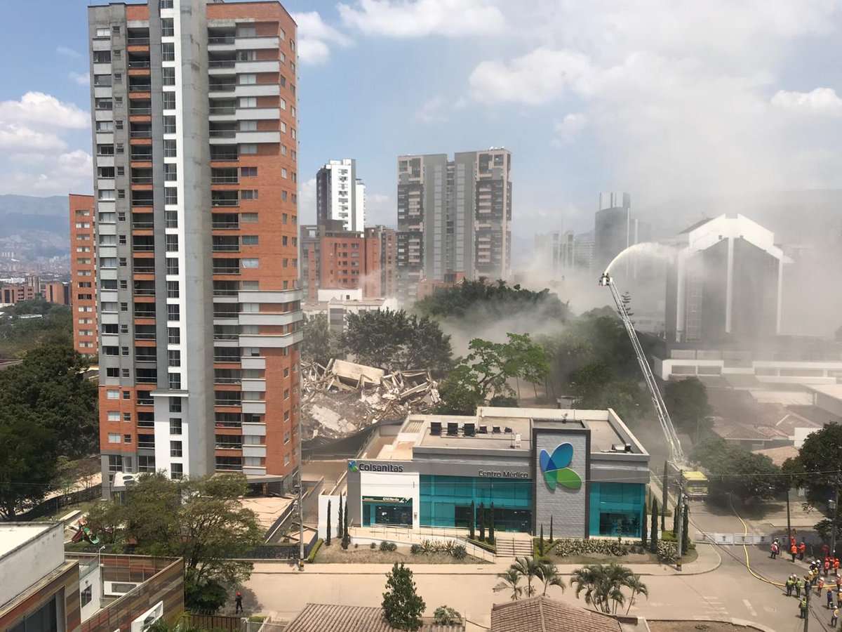 Desapareció el Mónaco: así fue la implosión del edificio de Pablo Escobar