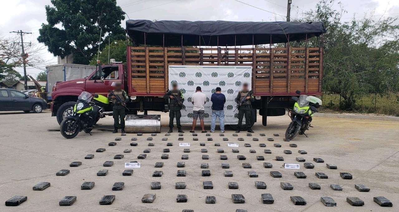 En Córdoba, los capturaron con 114 kilos de marihuana