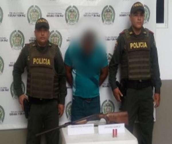 Lo capturaron por porte ilegal de armas de fuego en Lorica