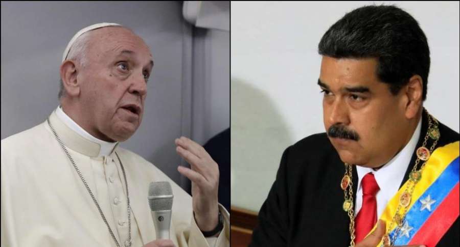 «Estoy al servicio de la causa de Cristo»: Maduro pide ayuda al papa