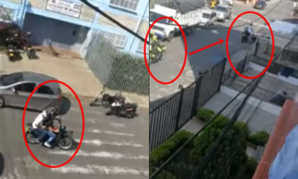 Video: Policías intercambiaron disparos contra dos delincuentes y uno resultó herido