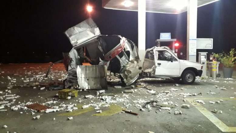 Tanque de gas de camioneta explotó en una estación de servicio en Cereté