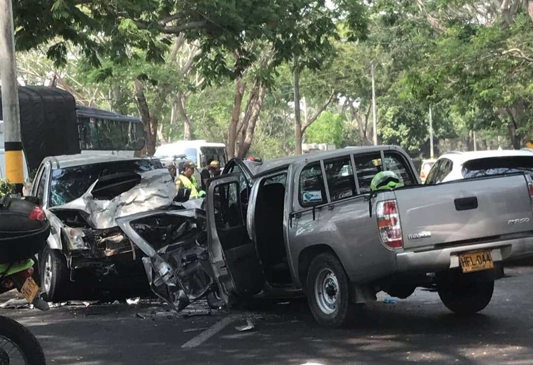 Violento choque entre dos vehículos en la vía Montería – Cereté