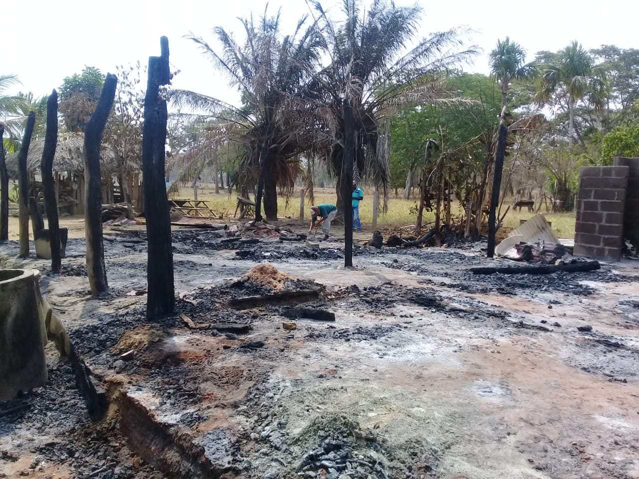 Incendio consumió una vivienda en zona rural de Montería