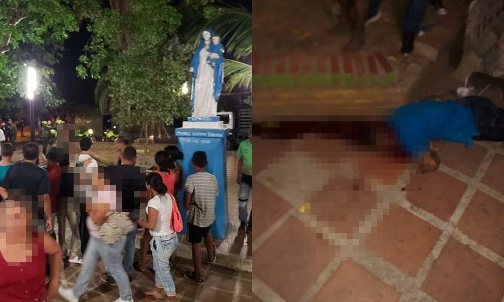 Lo acribillaron a bala en el Parque de la Virgen en Caucasia