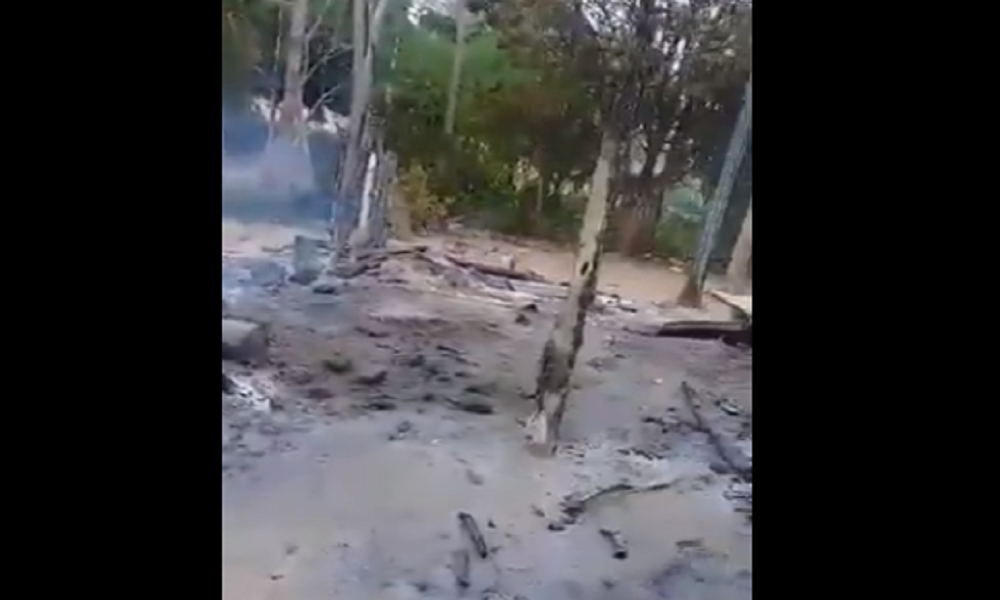 Incendio consumió una casa de bahareque y palma en zona rural de Montería