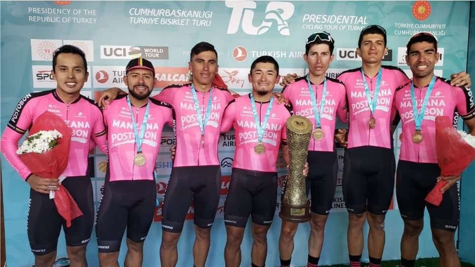 Team Manzana Postobón se coronó campeón por equipos del Tour de Turquía