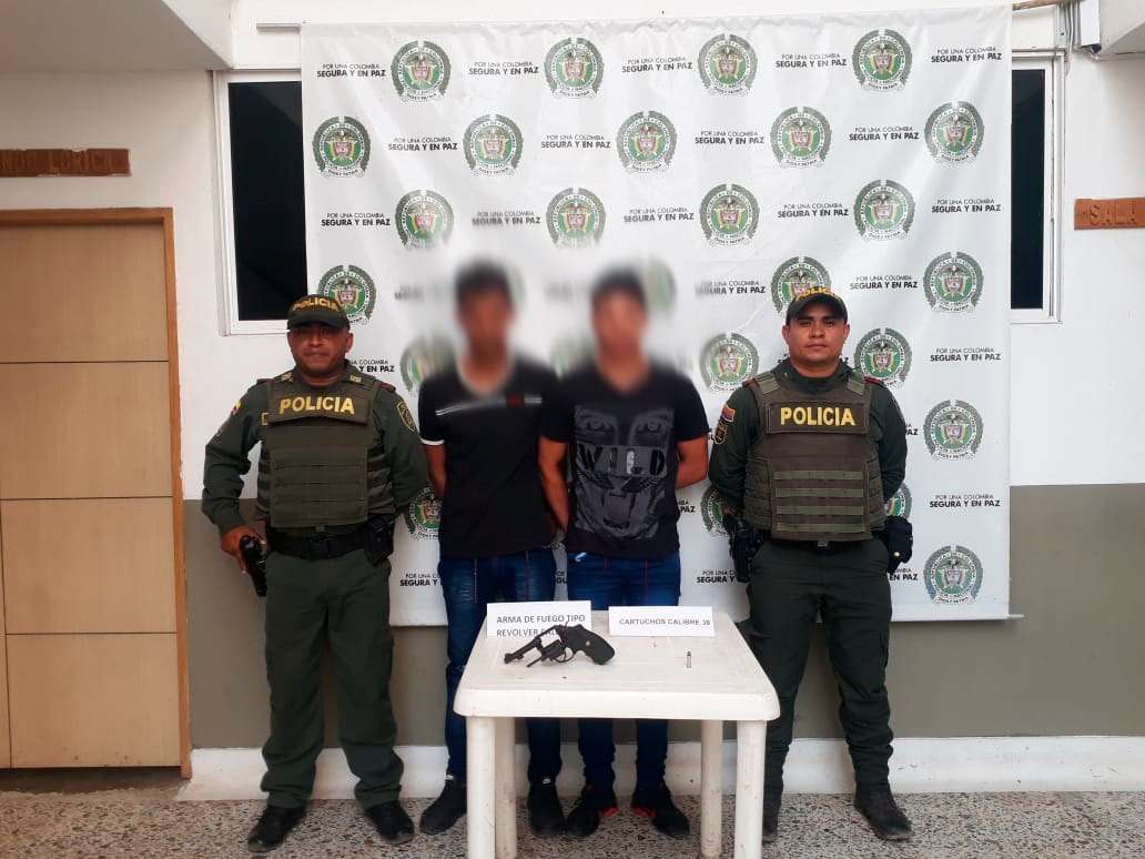 Los capturaron en flagrancia por porte ilegal de armas de fuego