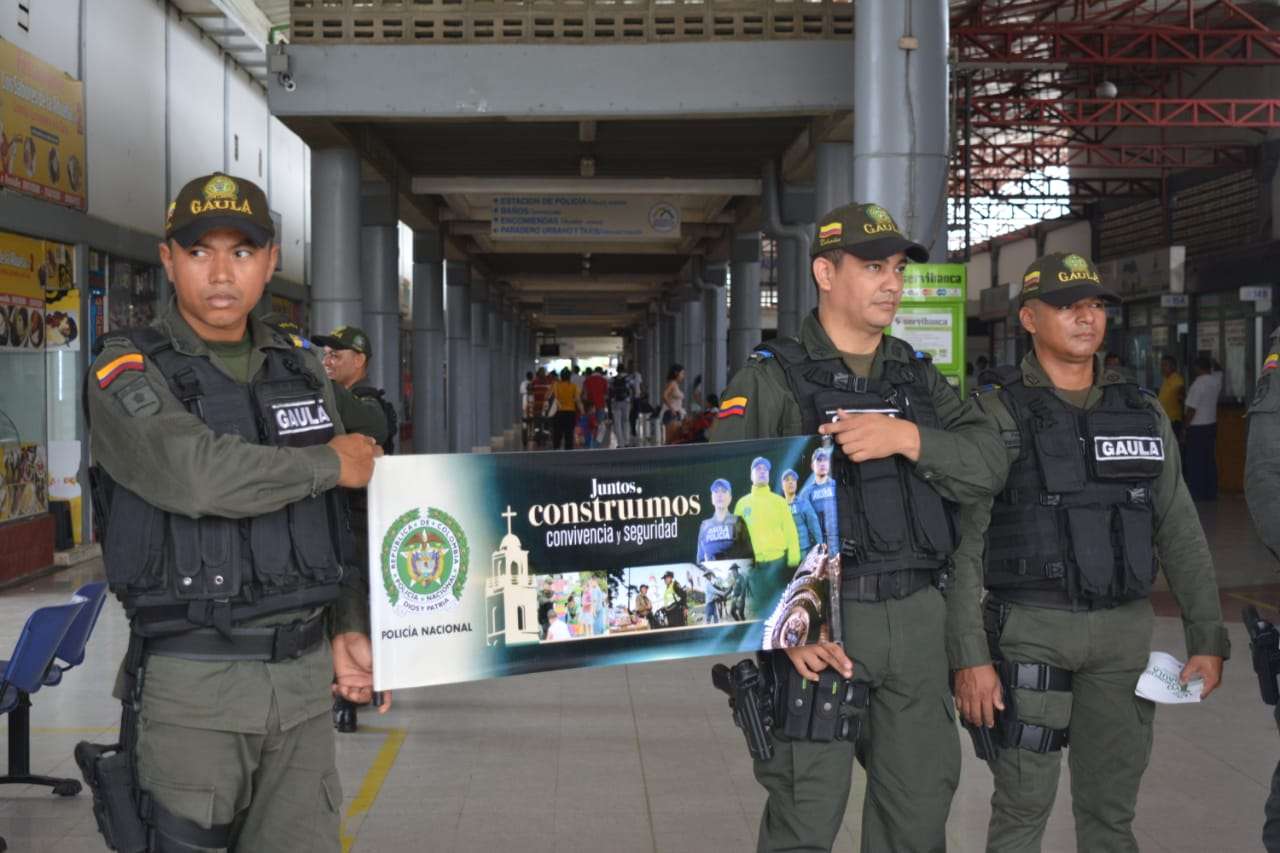 Gaula se tomó la Terminal de Transporte de Montería para prevenir la extorsión