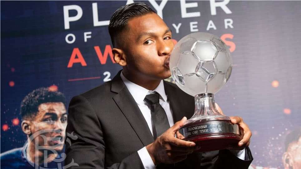 Alfredo Morelos, mejor jugador del año en Rangers