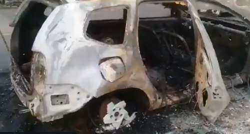 En video, vehículo se incendió en la vía Coveñas – Lorica