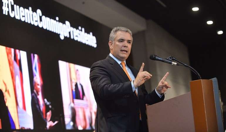 Duque defendió su gestión de Gobierno y las objeciones a la JEP