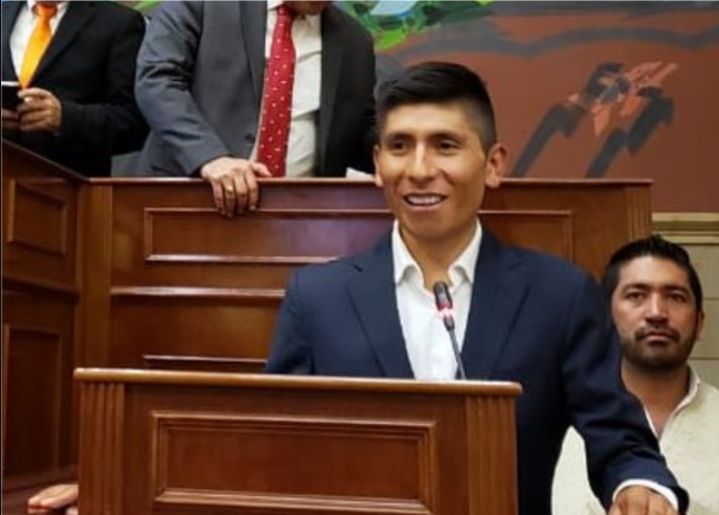 En el Congreso, Nairo Quintana busca apoyo para Juegos Nacionales en Boyacá