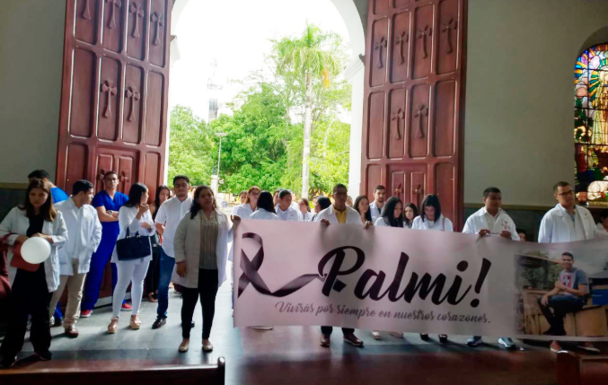 Gremio médico y amigos del ‘Palmi’ realizaron plantón en Montería exigiendo justicia por su atroz asesinato