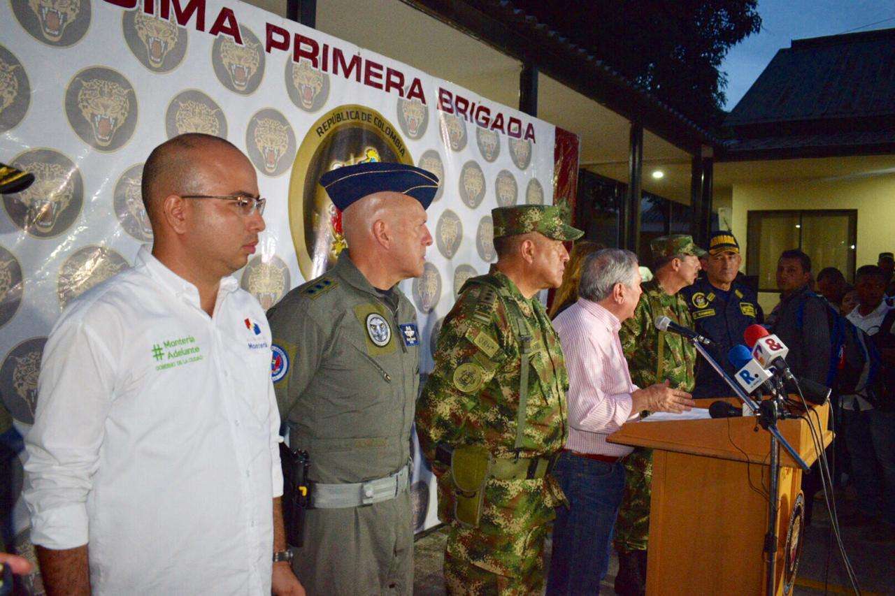 Tras ola de crímenes e inseguridad, ministro de Defensa anunció el aumento del pie de fuerza especializada en Montería