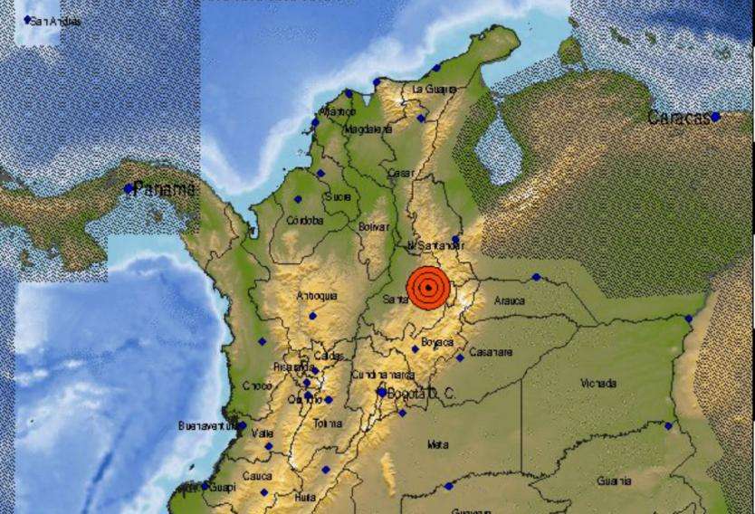 Fuerte temblor sacudió a Santander