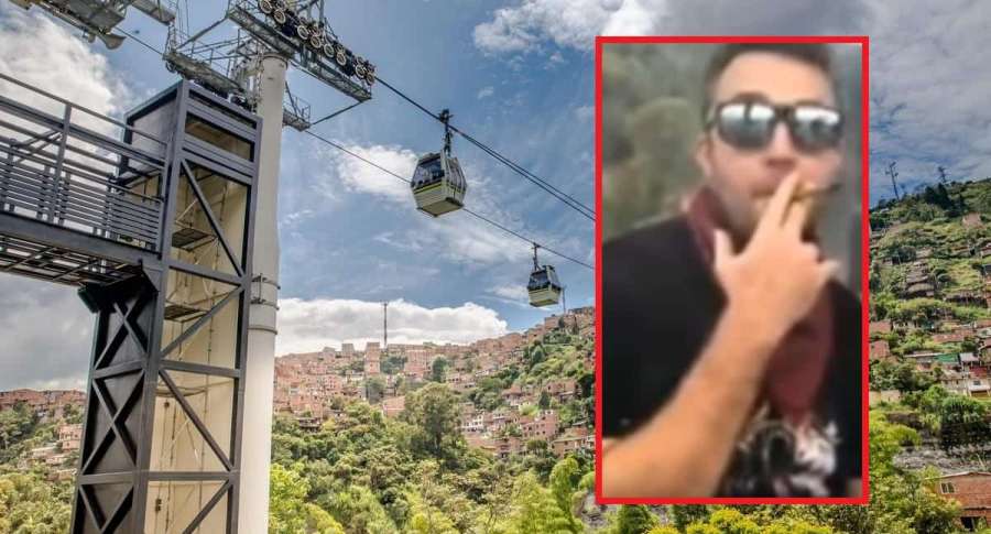 Indignación en las redes por extranjero que se grabó fumando marihuana en Metrocable