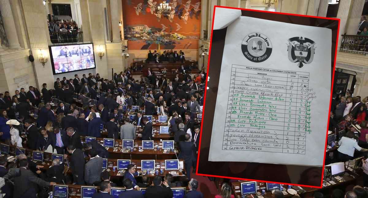 ¡Polémica! Congresistas hicieron ‘polla’ para el partido de Colombia mientras se hundía Estatuto Anticorrupción