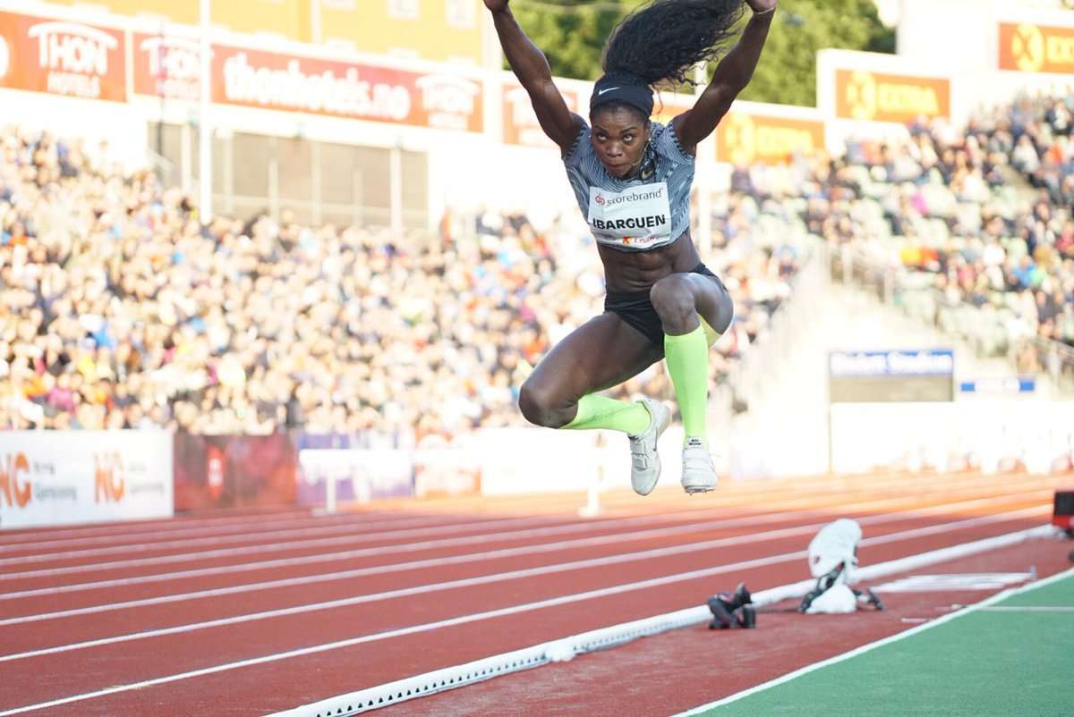 Caterine Ibargüen mejoró marca y ganó el salto triple en Oslo