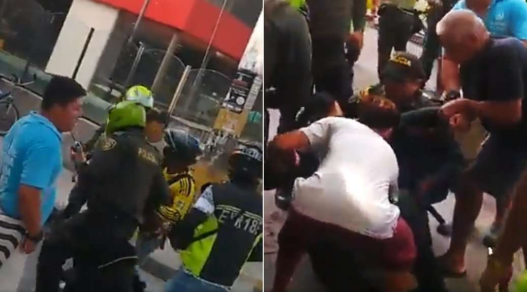 En video: hincha de Millonarios habría apuñalado a un Policía