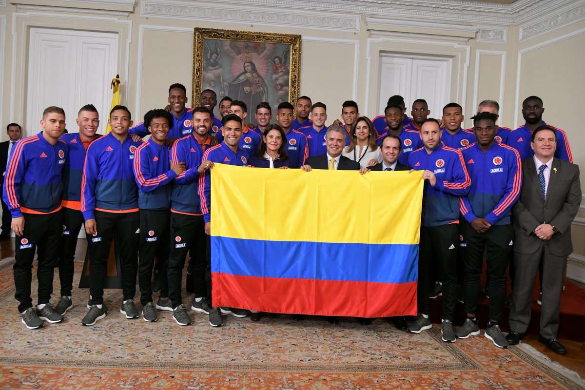 Selección Colombia recibió el pabellón nacional previo a la Copa América