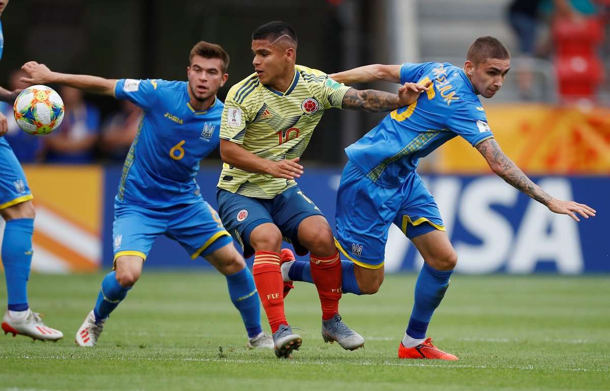 Colombia no pudo ante Ucrania y quedó eliminada del Mundial Polonia Sub-20