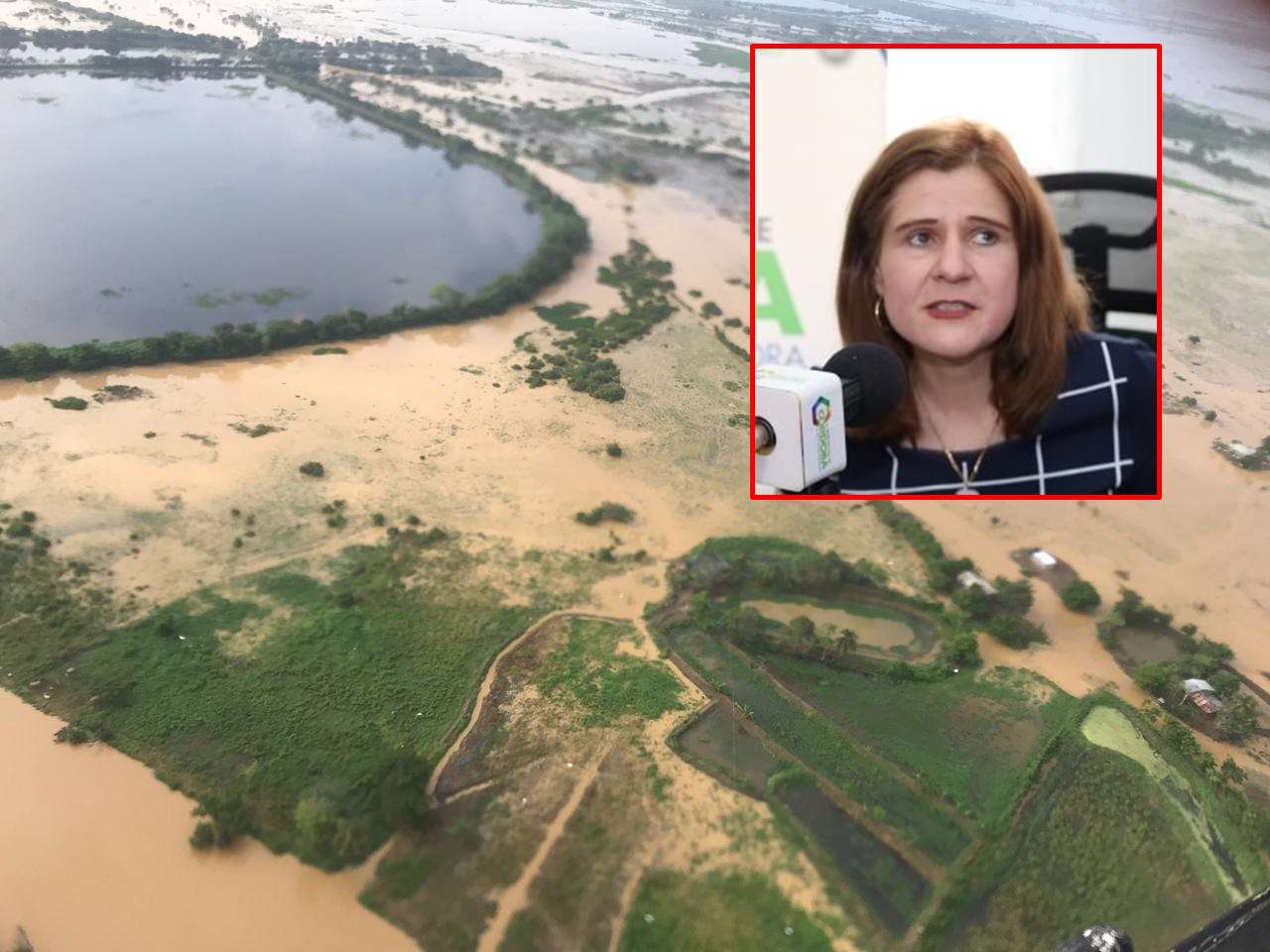¿Y las ayudas? Gobernadora de Córdoba “pasea” en helicóptero por zona de inundaciones y no hace contacto con damnificados