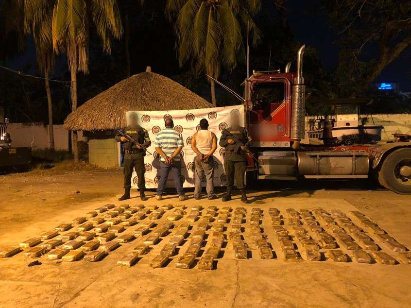 Cayó cocaína que iba camuflada en un camión en la vía Puerto Rey – Montería